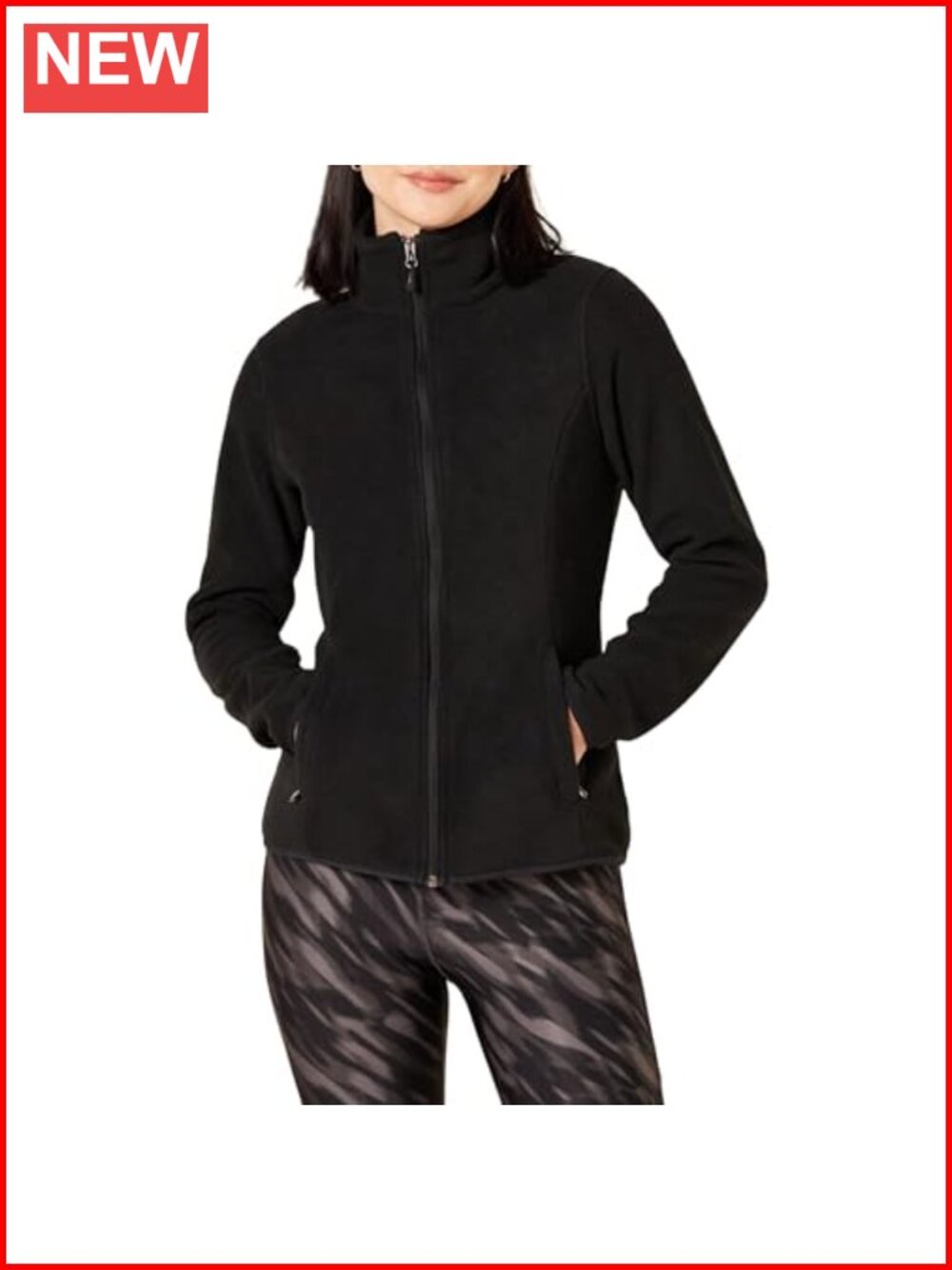 Classic-Fit Full-Zip Polar Soft Fleece Jacket with Cuffs